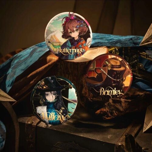 正版现货重返未来1999 雾中火炬徽章笃笃骨 纸信 宽帽檐