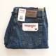 直筒墨西哥产宽松版 Wrangler威格中蓝色牛仔裤 腿粗 美代 国内现货
