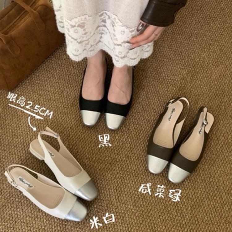 甜美包头凉鞋女2025新款春季时装凉鞋