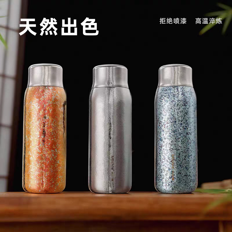 米小西纯钛保温杯传家壶焖茶壶老白茶泡茶壶茶水分离杯家用暖水壶