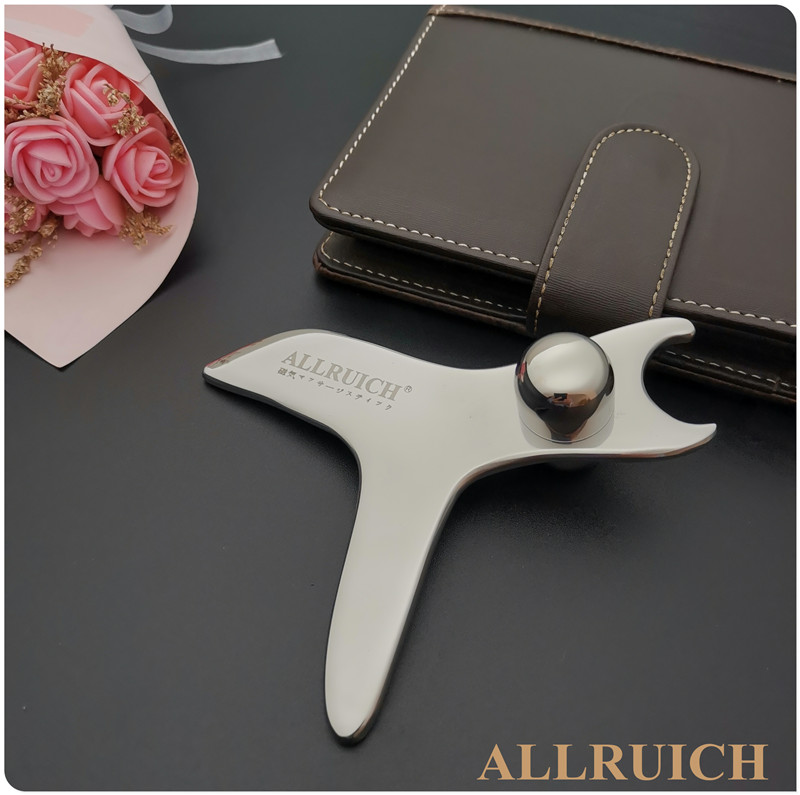 ALLRUICH正品磁叉V脸神器磁性整肌刀按摩板磁性刮痧V脸片包邮