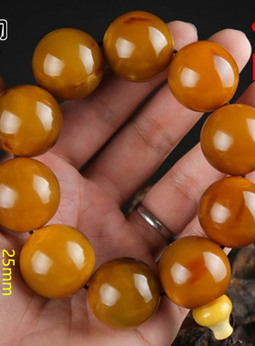 天然金丝牦牛角原色手串庶物天工