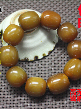 庶物天工男女金丝牦牛角桶形手串