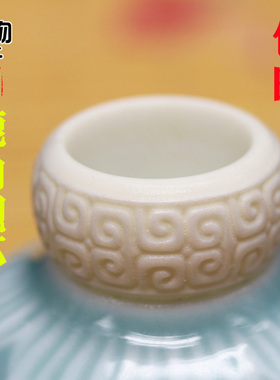 鹿角雕刻回纹戒指指环跑环