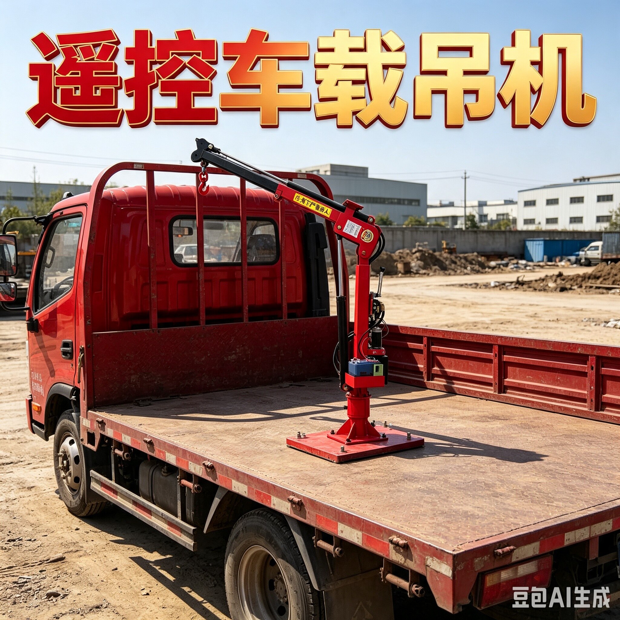 吊机12v24v随车吊货车三轮车载吊机架家用小型升降1吨220v起重机