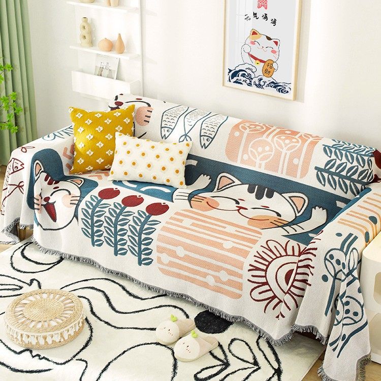 北欧ins风夏季沙发巾盖布全盖沙发垫套罩盖毯单三人四季通用,居家布艺,沙发垫,淘宝优惠券,粉丝福利购,淘宝优惠卷