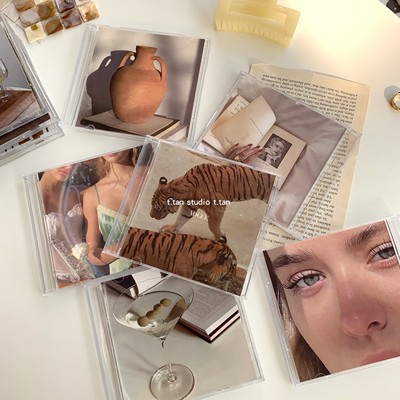 民宿工作室咖啡店装饰道具CD盒