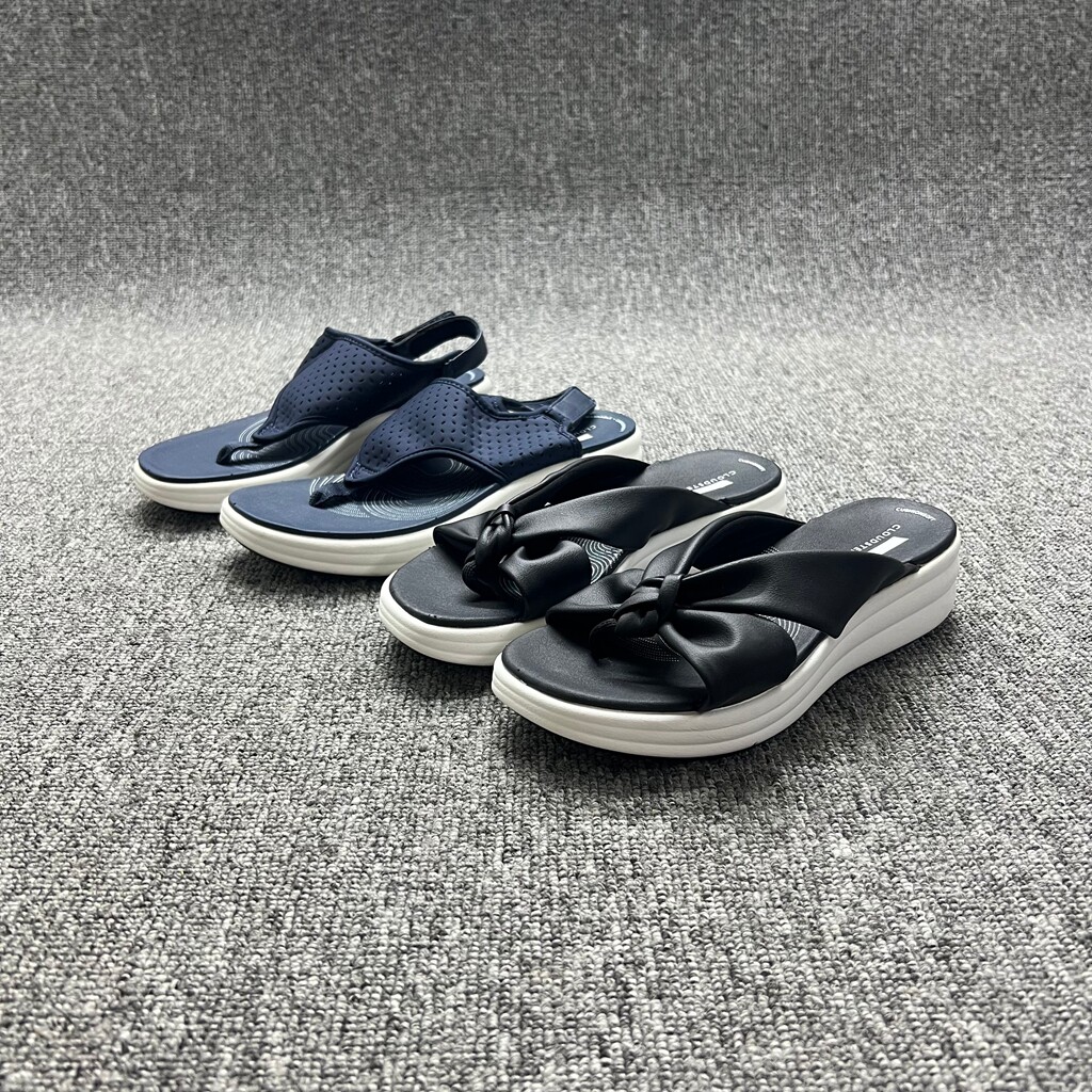 必撸夏季乐家女士夹趾一字拖简约大方舒适时尚厚底百搭外穿凉拖鞋