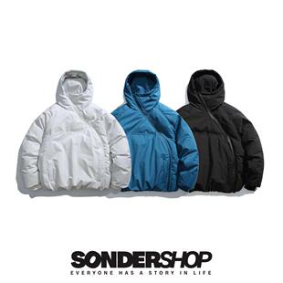 SONDER SHOP 24FW新款日系户外连帽面包服滑雪服棉服套头棉衣加厚