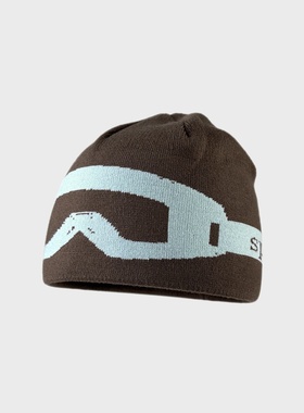 SONDER SHOP户外滑雪提花针织套头帽男女秋冬保暖护耳套头帽运动