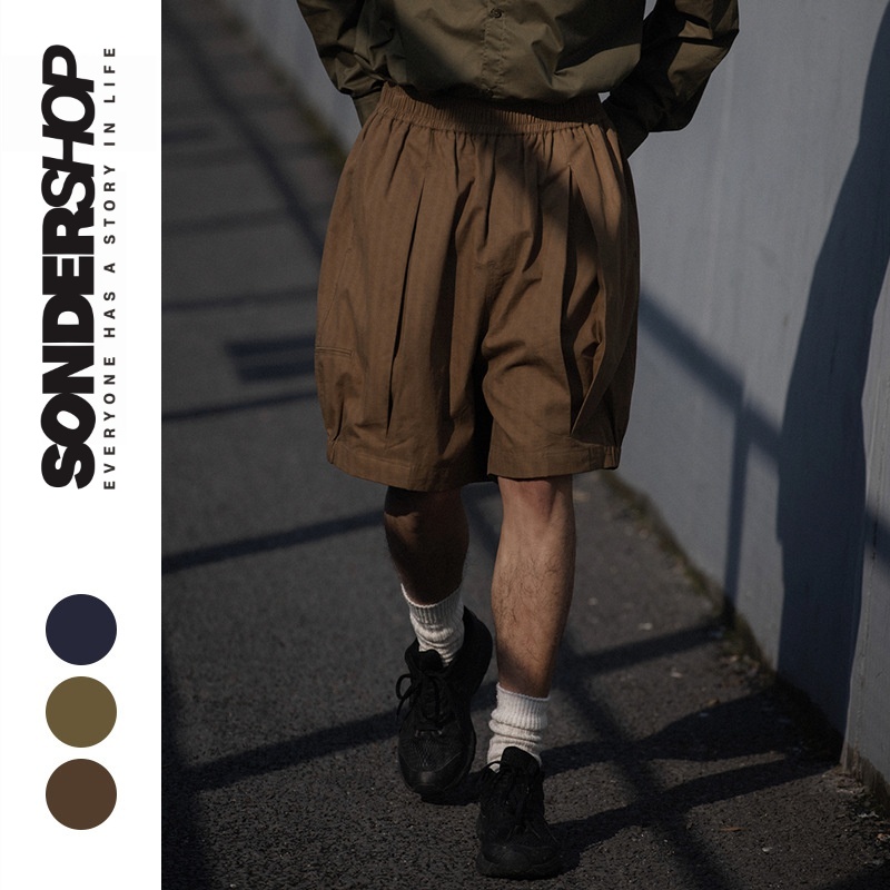 SONDER SHOP 夏季男士工装五分裤日系CITYBOY潮牌宽松