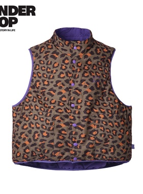 SONDERSHOP OFFWINTER太空系列双面间棉豹纹背心休闲潮流简约穿搭