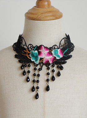 云南大理丽江手工扎染布艺项链