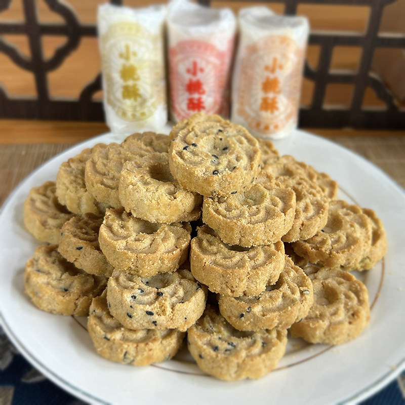 宁波苔条苔菜小桃酥老式传统糕点零食香葱桃酥宫廷茶点酥饼小包装