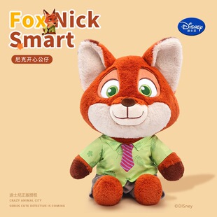 正版疯狂动物城2尼克朱迪公仔毛绒玩具狐狸玩偶女生生日礼物大号