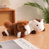 可爱三姿香氛小马玩偶公仔毛绒玩具超软桌伴解压娃娃马年吉祥物