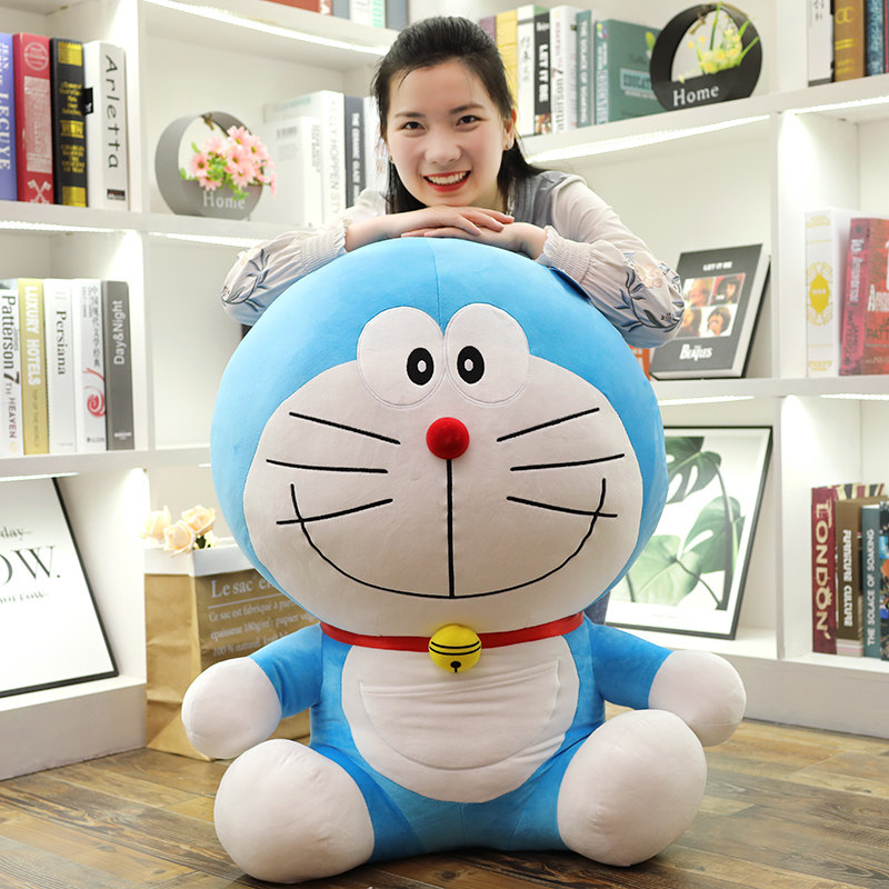 哆啦A梦公仔机器猫毛绒玩具超大号蓝胖子叮当猫玩偶生日礼物女