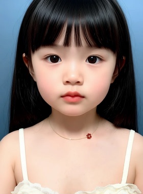 红色花朵项链女ins多巴胺少女儿童锁骨链ins百搭复古网红项链饰品