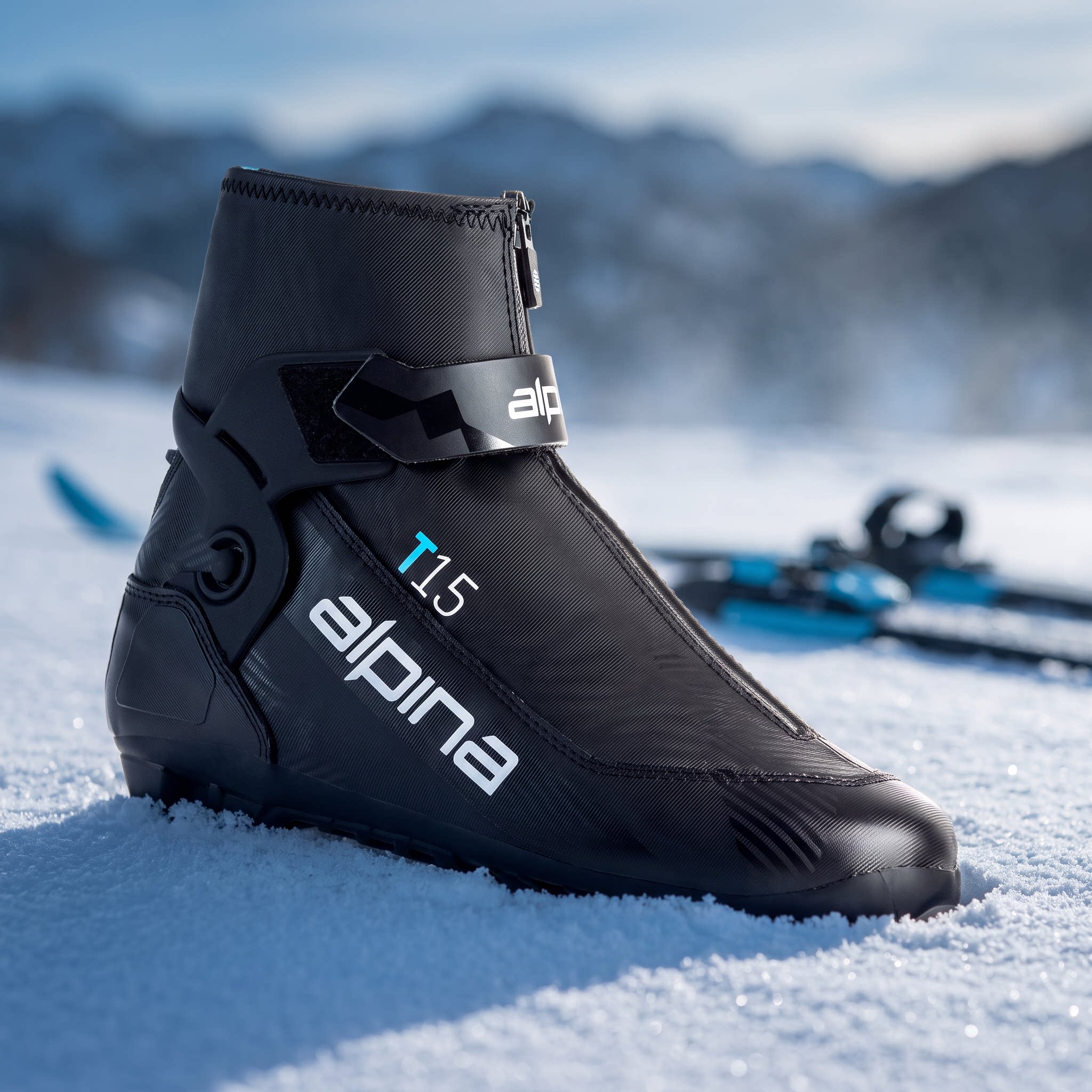alpina专业滑雪双板越野靴女士