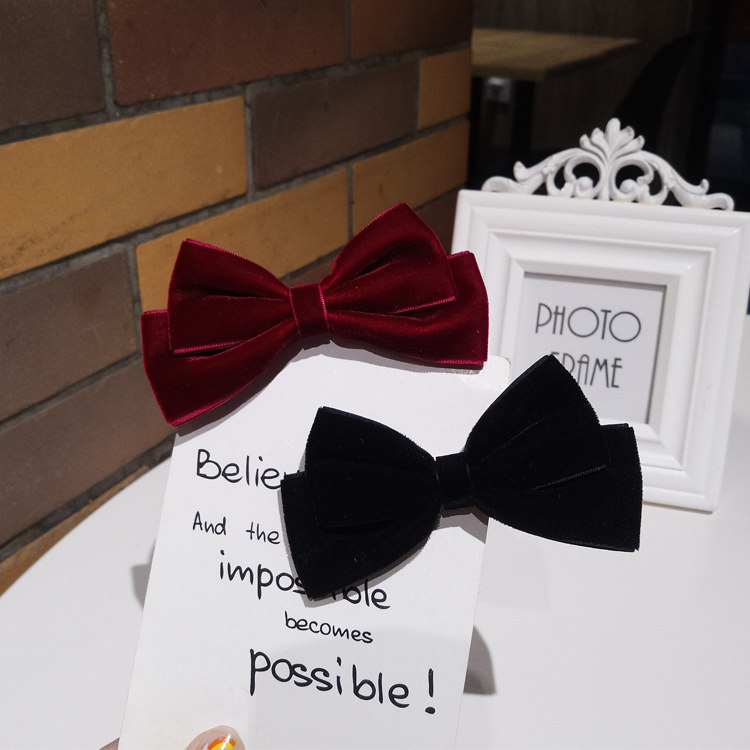 纯手工金丝绒蝴蝶结发夹复古发绳少女发圈百搭后脑勺顶夹发卡头饰,饰品/流行首饰/时尚饰品新,发饰,淘宝优惠券,粉丝福利购,淘宝优惠卷