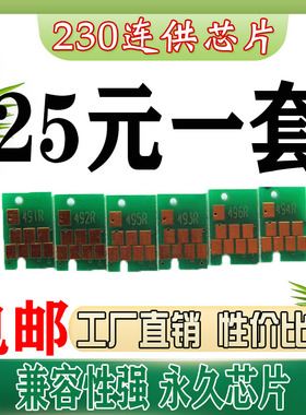 墨风适用爱普生EPSON R230连供墨盒永久芯片T0491 210 310打印机