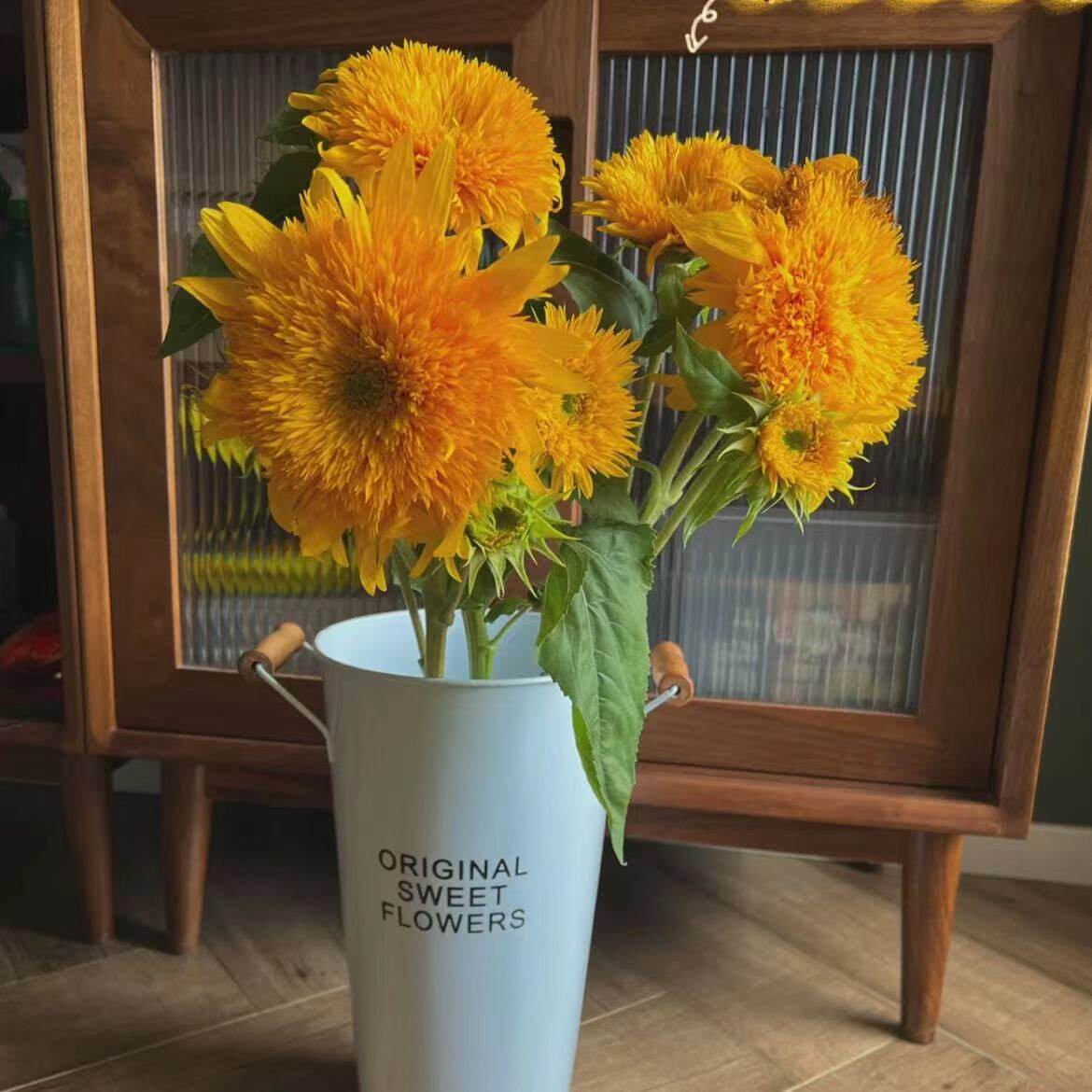 多头重瓣泰迪向日葵花束真花鲜切花云南基地直发生日礼物鲜花昆明