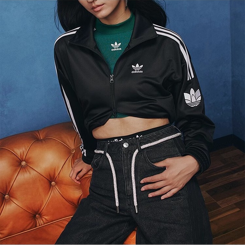 阿迪达斯三叶草双拉链夹克男女