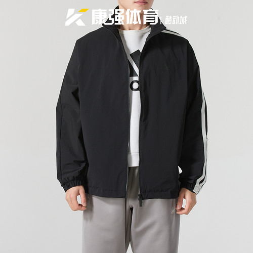 防风宽松休闲立领运动夹克外套