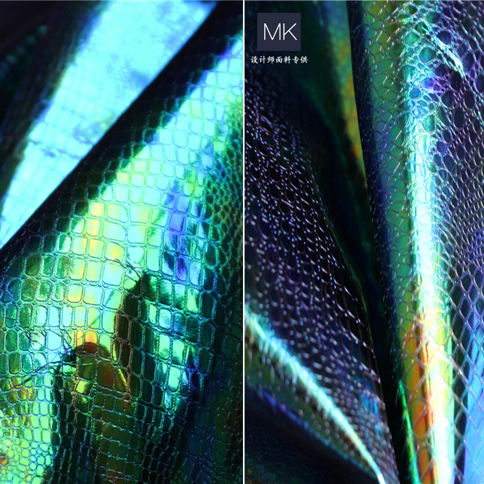 鳄鱼纹人造革手工防水皮质布料