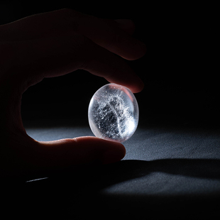 净莲梵尘保真喜马拉雅白水晶Neng量石 可做Xiao磁石ZT Liao愈宝石