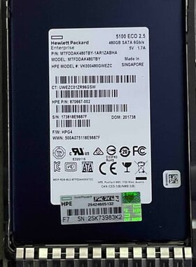 议价HP 镁光5100 ECO 480g SATA SSD 8