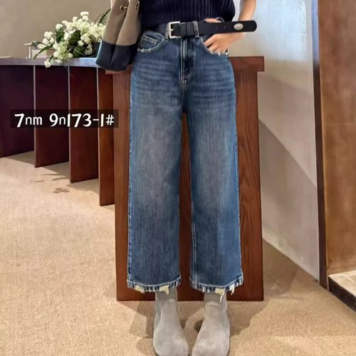 2025冬欧货正版十分直筒裤女