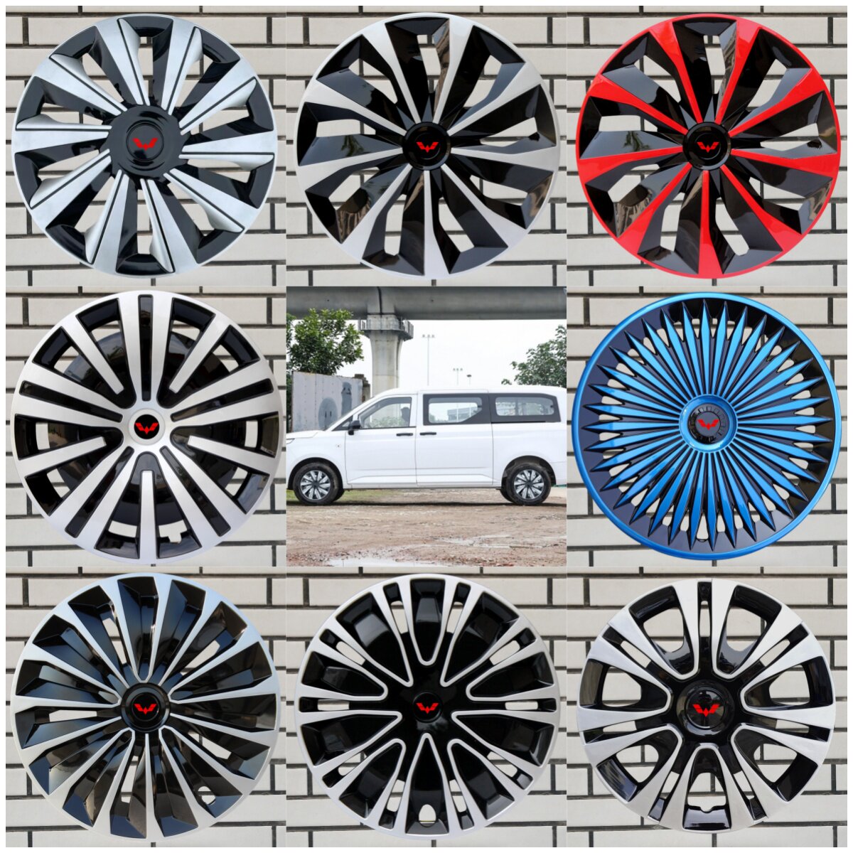 适用于五菱荣光新卡征程轮毂盖15/16寸改装铁钢圈装饰罩轮帽外壳