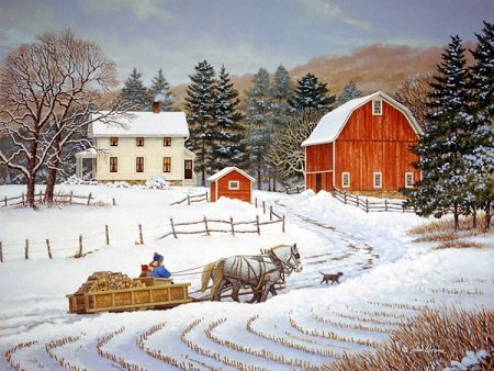 美式乡村油画手绘风景装饰画欣美画廊john sloane 欧式乡村景