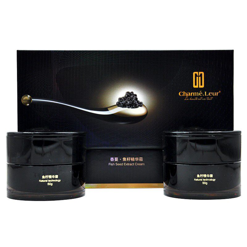 正品香蔓 鱼籽精华霜50g2瓶装保湿紧致提升抗初老抗皱面霜 美容院
