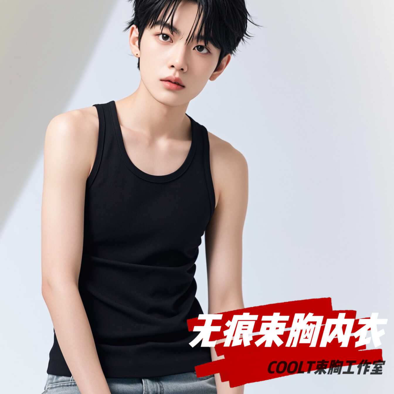 缩胸塑身衣无痕平胸背心