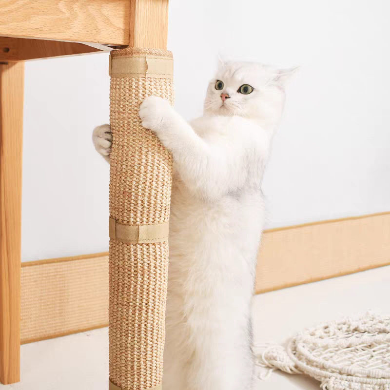 定制绑桌腿猫抓柱剑麻垫子猫抓板耐磨不掉屑保护桌椅磨爪