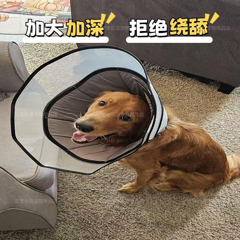 狗狗伊丽莎白圈加深加大防舔透气