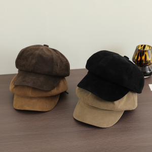 复古儿童帽子秋冬男孩加厚鸭舌帽保暖女童八角贝雷帽英伦风报童帽