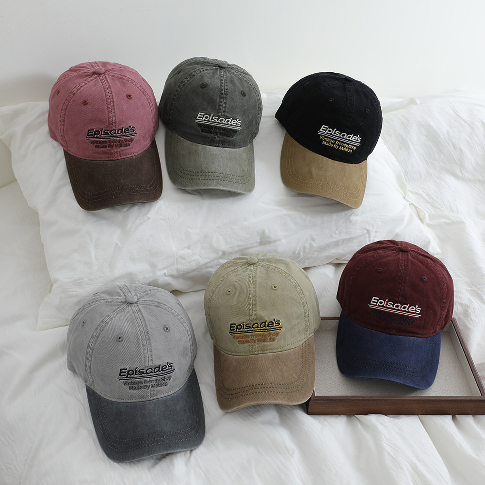 特价韩系复古儿童防晒遮阳帽帅气中大童拼色棒球帽女童男童帽子