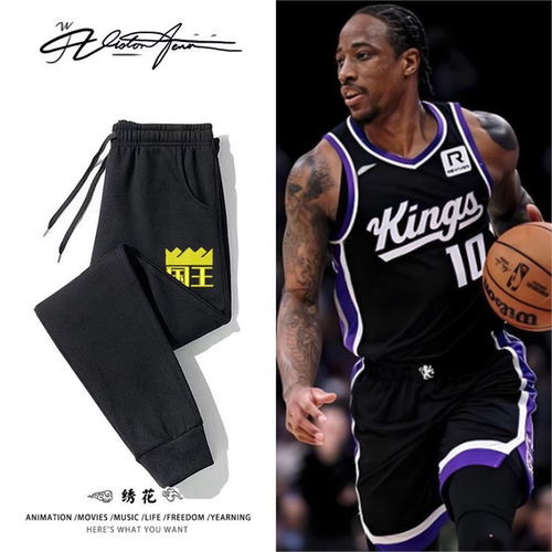 【刺绣】美国篮球联赛国王队logo刺绣粉丝应援卫裤男女同款