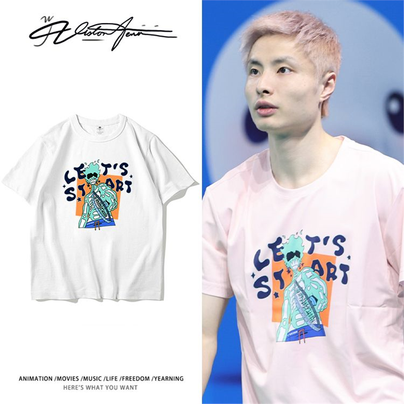 羽毛球运动员男单选手石宇奇同款粉丝应援短袖T恤男女夏季运