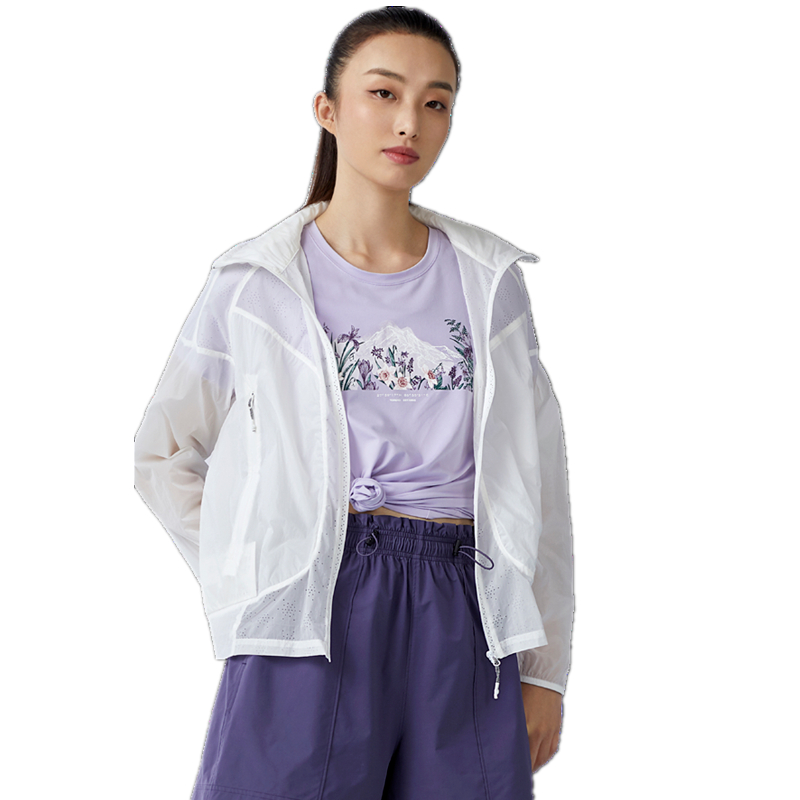 探路者女春夏皮肤衣透气遮阳骑行速干轻量化防晒衣防紫外线外套