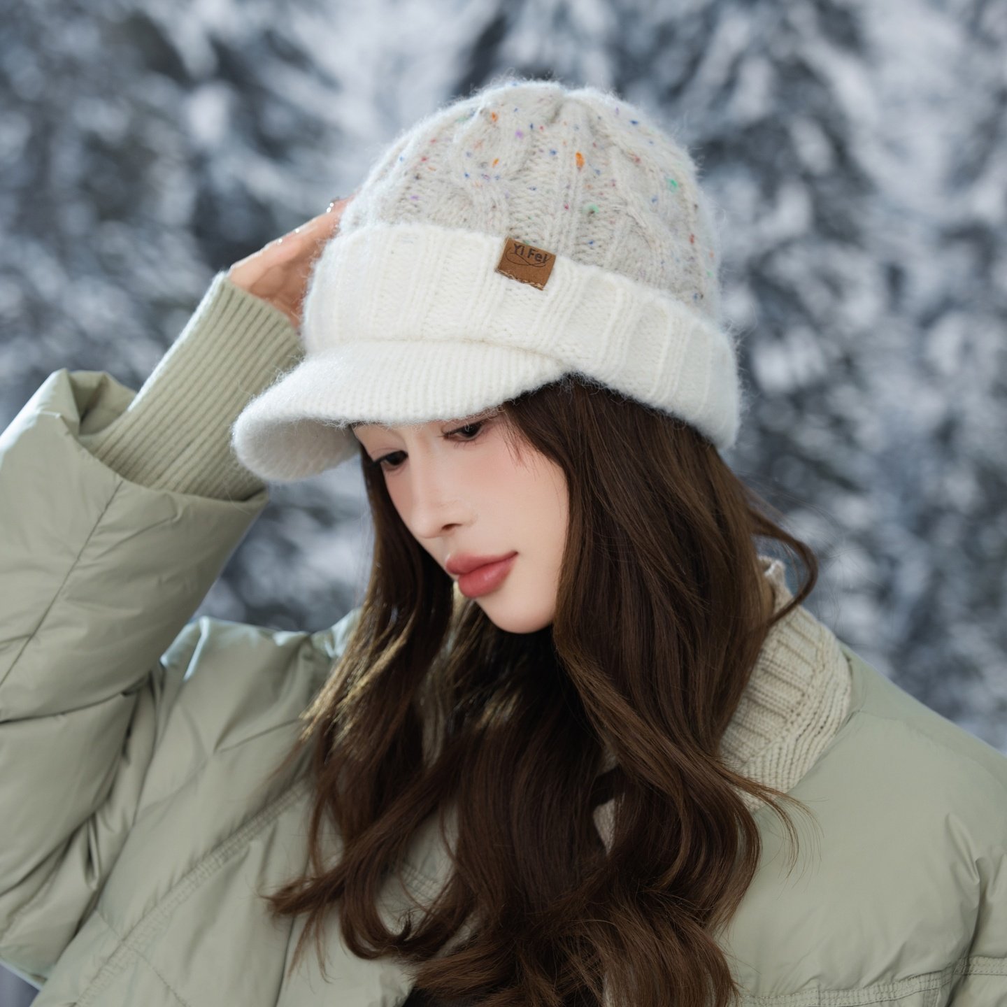 2025新款毛线鸭舌帽子秋冬季女针织帽加绒保暖护耳防寒骑车棒球帽,服饰配件/皮带/帽子/围巾,帽子,淘宝优惠券,粉丝福利购,淘宝优惠卷