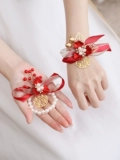 Цветок на запястье для невесты, корейское платье подружки невесты, для подружки невесты, изысканный стиль