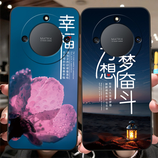 荣誉×40精准孔位huawei韩系ryx40男士 luckrider适用于荣耀x40曲屏手机壳honorX40微磨砂rmo an00防摔外壳