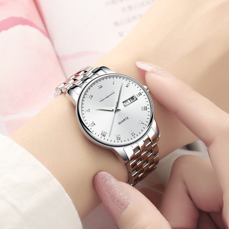 2023年新款时尚手表女防水女士手表精钢小表盘女款进口石英表休闲