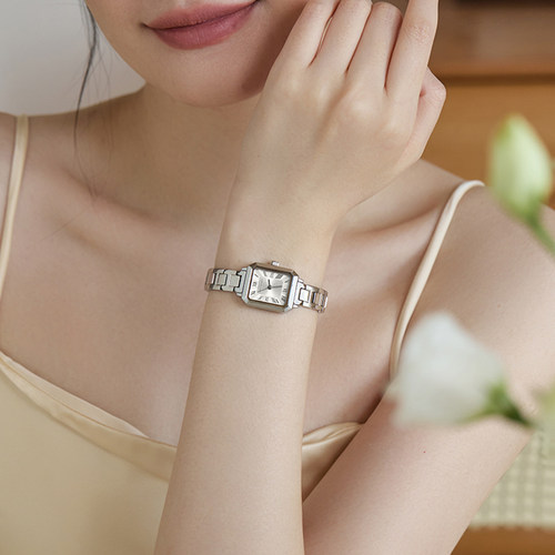 瑞士正品小方糖手表女简约防水