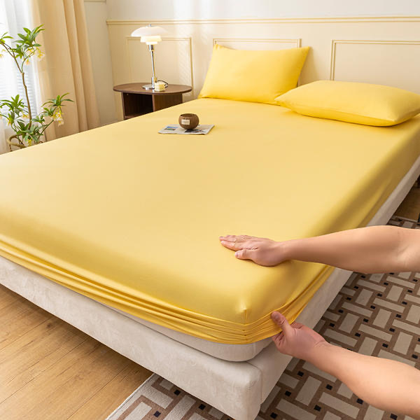 正宗40支斜纹全棉床单单品紫色绿色1.8米2.0米床纯色素色单件床单