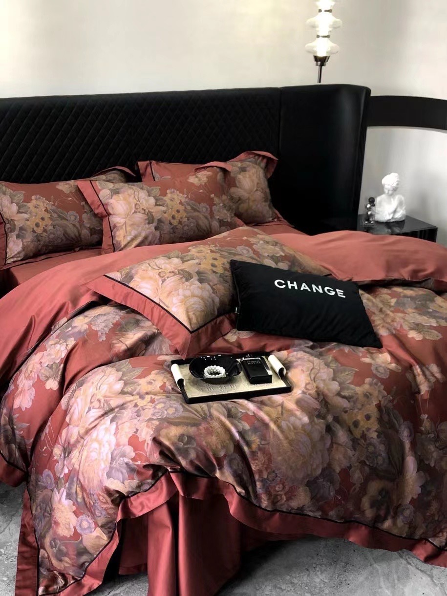 长绒棉四件套全棉复古美式高级